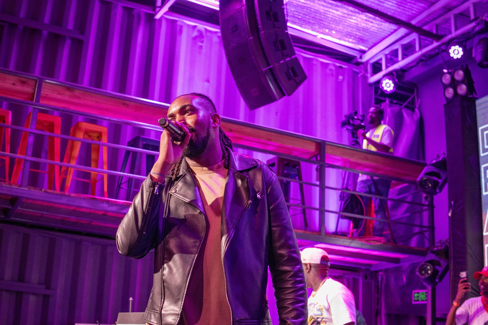 Live on stage
